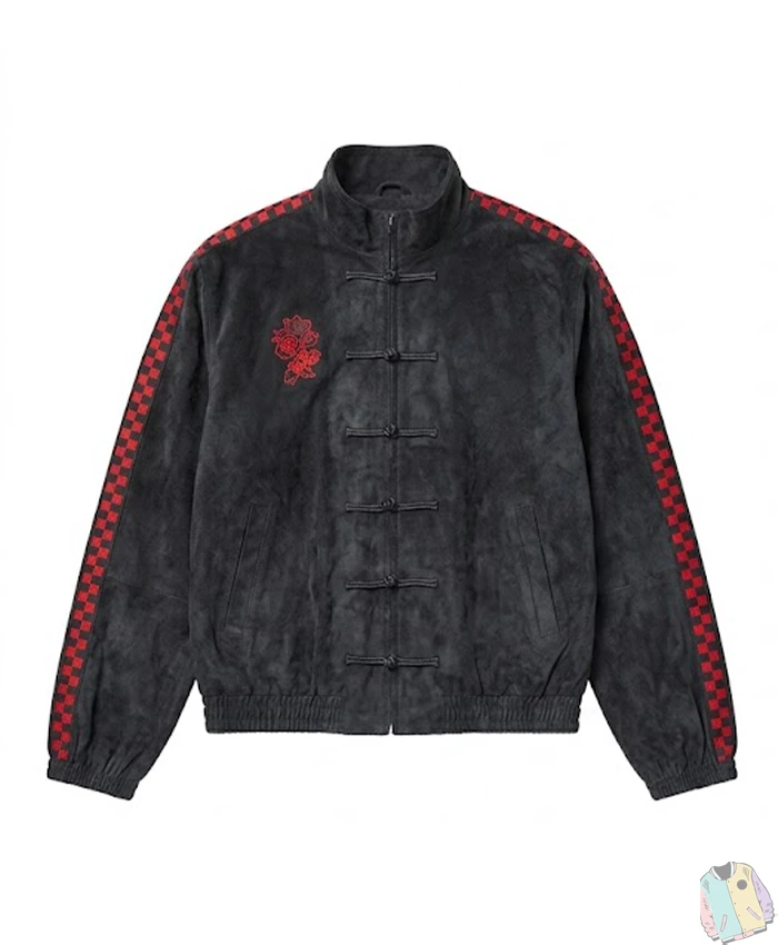 Buy Shadow The Hedgehog Black Suede Bomber Jacket For Men and Women