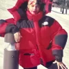 Buy Shortcake 96 North Face Baltoro Red and Black Puffer Hooded Jacket