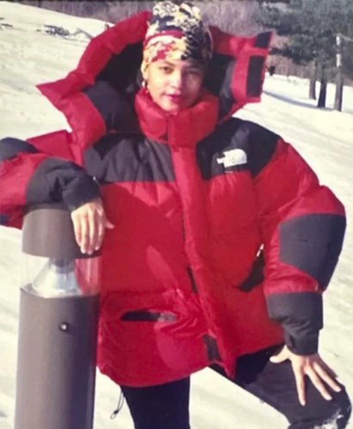 Buy Shortcake 96 North Face Baltoro Red and Black Puffer Hooded Jacket