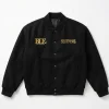 Buy Snoop Dogg BLE MEN OF BOSS Black Wool Varsity Jacket On Sale