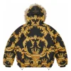 Buy Supreme POPEYE FW26 2-in-1 Meissen GORE-TEX Shel Gold Baroque Pattern Hooded Jacket Back