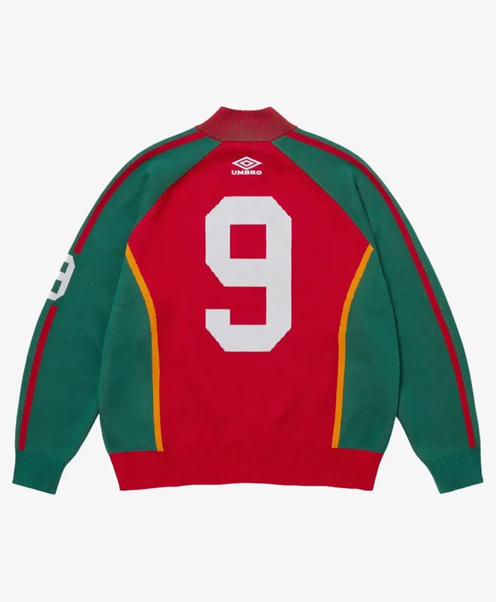 Buy Supreme x Umbro Red and Green Zip-up Track Jacket For Men and Women