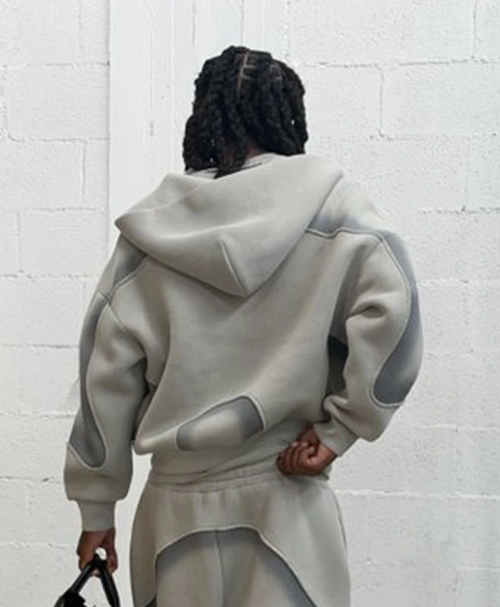 Buy Taliri x Aura Heart-Shaped Grey Zip-up Hodded Jacket