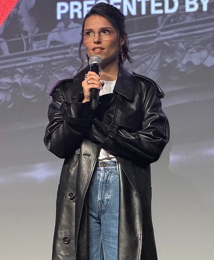 Buy Toronto International Film Festival 2026 Inde Navarrette Black Leather Coat