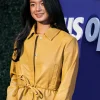 Buy US Open Tennis 2026 Alex Eala Yellow Leather Jacket On Sale