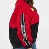 Buy Von Dutch Twill Red and Black Bomber Racing Jacket