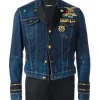 Buy Young Thug Slime Season 3 Distressed Denim with Satin Lapel Jacket
