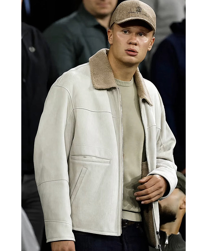 Carabao Cup Erling Haaland Off-White Corduroy Jacket