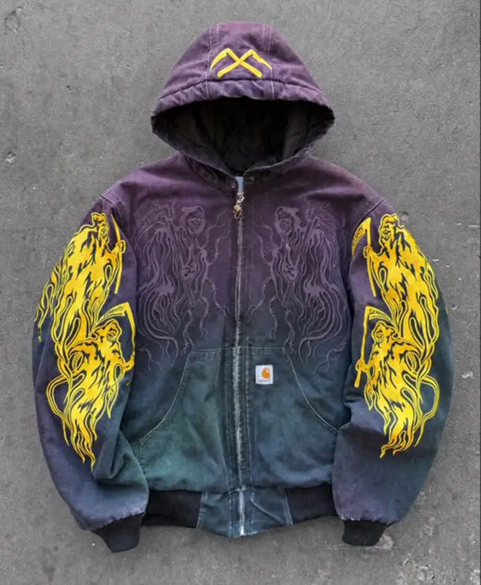 Carhartt x Warren Lotas Serenity 3 Reaper Vintage Hooded Jacket For Men and Women