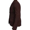 Casual Brown Suede Leather Blazer for Womens at Discounted Price Side View