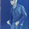 Chris Brown R&B Tour 2026 Black Leather Jacket