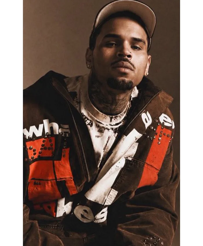 Chris Brown Satoshi Nakamoto Whatever It Brown Suede Jacket On Sale