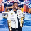 Chris Brown The R&B Tour 2026 Vanson x 7uice x NBPA Leather Racing Jacket Front