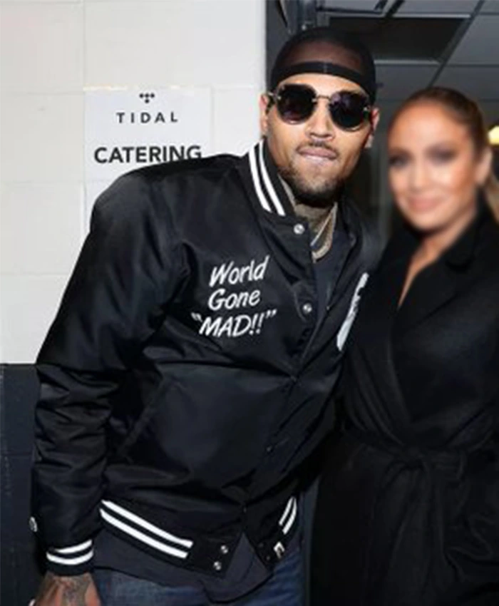 Chris Brown World Gone MAD Bomber Jacket