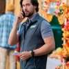Chris McNally Movie Love Finds You 2026 Navy Blue Vest