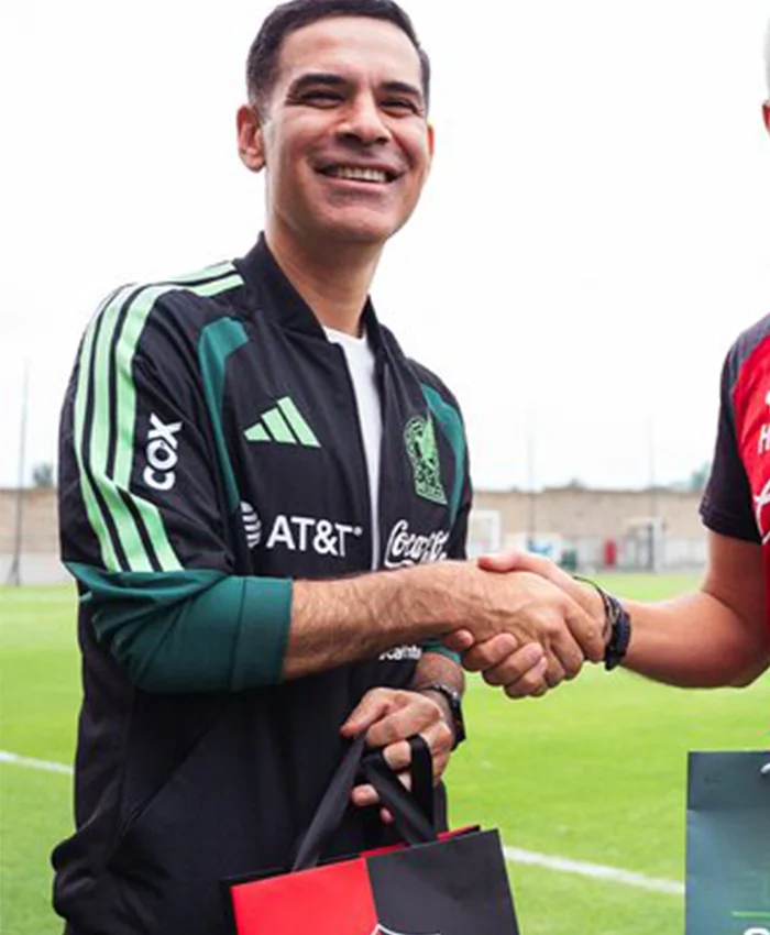 Coach Rafa Márquez Mexico National Team 2026 Black Track Jacket Side View