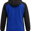 Coach Thomas Cadrot TV Series Crew Girl 2026 Blue & Black Hooded Track Jacket Back View