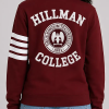 Deborah Wayne TV Series A Different World 2026 Maleah Joi Moon Maroon Hillman College Zip Up Jacket Back