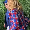 Dee Ocleppo Hilfiger US Open Tennis 2026 Red and Blue Tweed Jacket