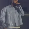 Don Toliver Toronto Tour 2026 Surprise Guest Drake Iceman Blue Sequin Shirt Style Jacket