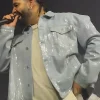 Don Toliver Toronto Tour 2026 Surprise Guest Drake Iceman Blue Sequin Shirt Style Jacket Side View