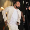 Drake Backstage World Tour 2027 Off-White Zip-up Leather Jacket