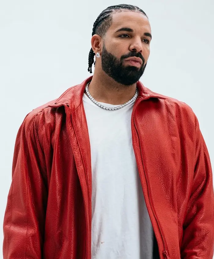 Drake x Yeat Fomo Red Leather Jacket