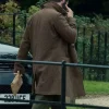 Eddie Horniman TV Series The Gentlemen 2026 Theo James Brown Wool Coat Back