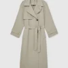 Elaine Clover TV Series Marble Hall Murders 2026 Amelia Bullmore Grey Double-Breasted Wool Trench Coat