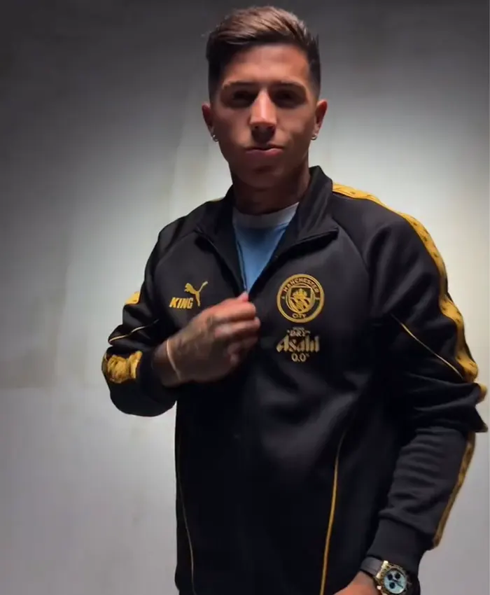 Enzo Fernández Manchester City KING Black Track Jacket Puma