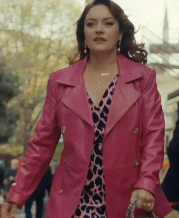 Ezgi Mola Money Trap The Karun Treasure Leather Coat
