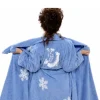 Fran Drescher TV Series The Nanny Blue Snowflake Bathrobe For Women