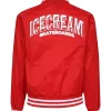 Get Icecream Red Bomber Satin Jacket at Discounted Price