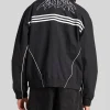 Get the Adidas Originals Flames 2026 Polyester Track Jacket Black Back