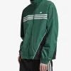 Get the Adidas Originals Flames 2026 Polyester Track Jacket Green Front