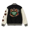 Get the Human Made x j-hope HUMAN HOPE Leather Varsity Jacket On Sale