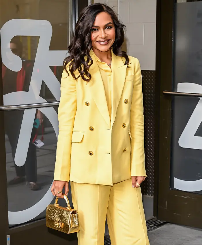 Good Morning America Mindy Kaling Yellow Suit