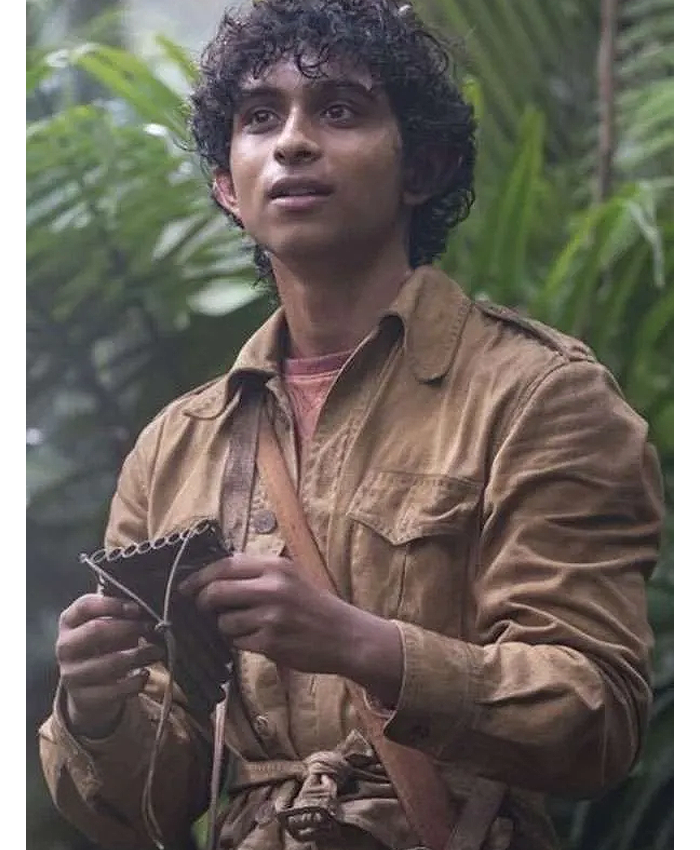 Grover Percy TV Series Jackson and the Olympians S02 Aryan Simhadri Underwood Brown Cotton Jacket