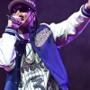 Guest Appearance Tyga The R&B Tour Las Vegas 2026 Nike Blue and White Varsity Jacket