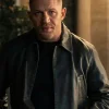 Harry Da Souza TV Series MobLand 2026 Tom Hardy Black Leather Jacket