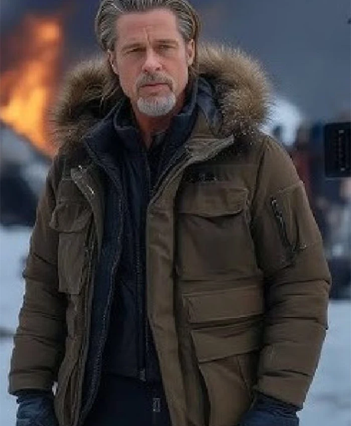 Heart of the Beast Brad Pitt Parka Jacket