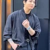 Hublot Ginza Boutique Tokyo 2026 Jungkook Black Bomber Jacket Front