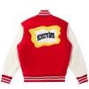 Icecream x Mr. Me Too 20th Anniversary Capsule Red and White Varsity Jacket