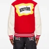 Icecream x Mr. Me Too 20th Anniversary Capsule Red and White Varsity Jacket Back