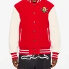 Icecream x Mr. Me Too 20th Anniversary Capsule Red and White Varsity Jacket Front