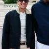 Iga Świątek Italian Open Draw Ceremony 2026 Navy Blue Jacket Front