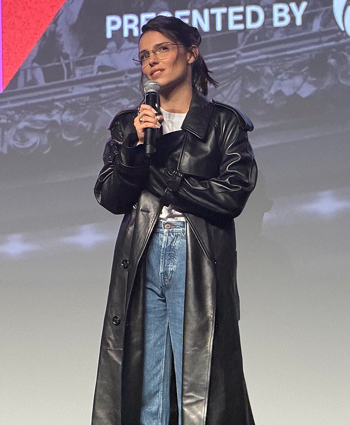 Inde Navarrette TIFF 2026 Leather Coat