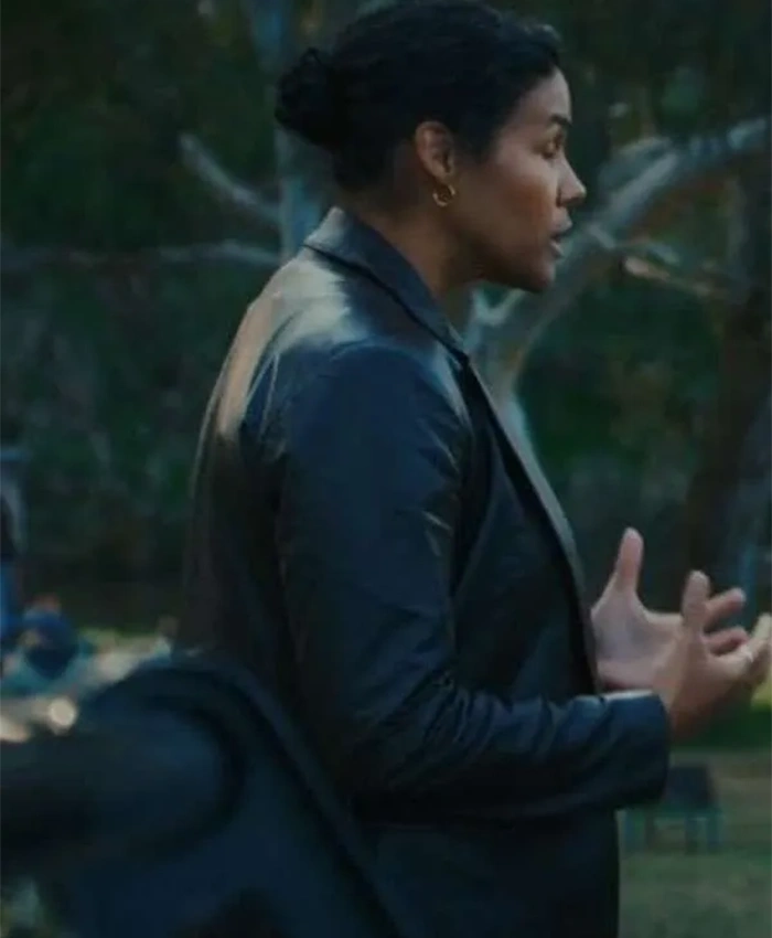 Isabel Pena TV Series Last Seen 2026 Zahra Newman Black Leather Blazer