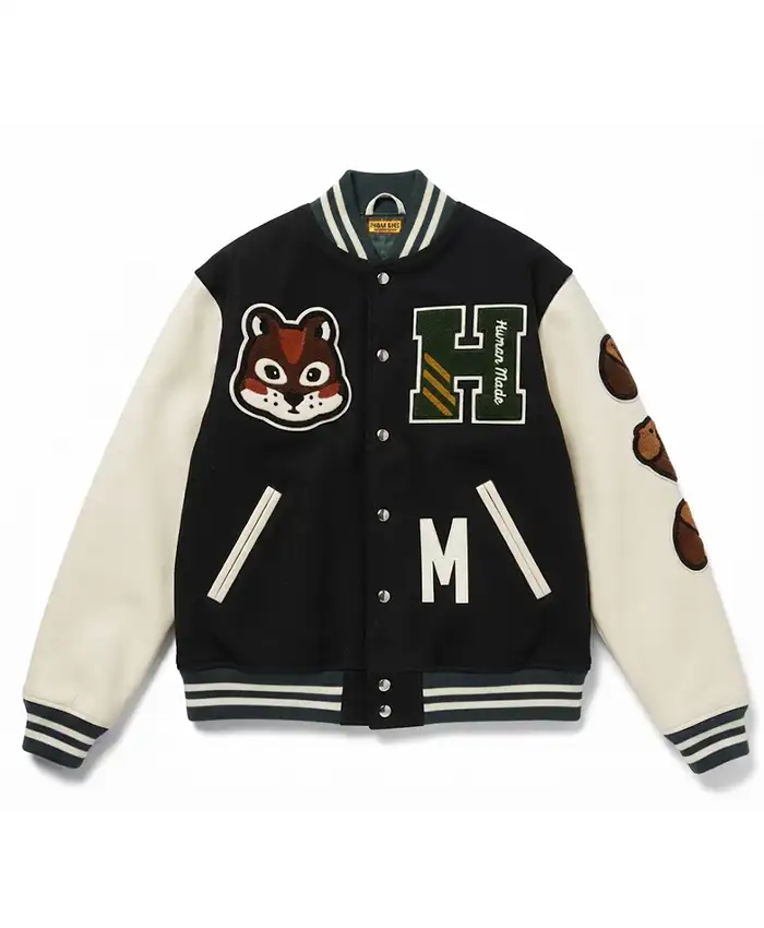 J-hope HUMAN HOPE Leather Varsity Jacket