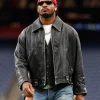 Ja’Marr Chase Reliant Stadium Team Cincinnati Bengals Black Leather Jacket